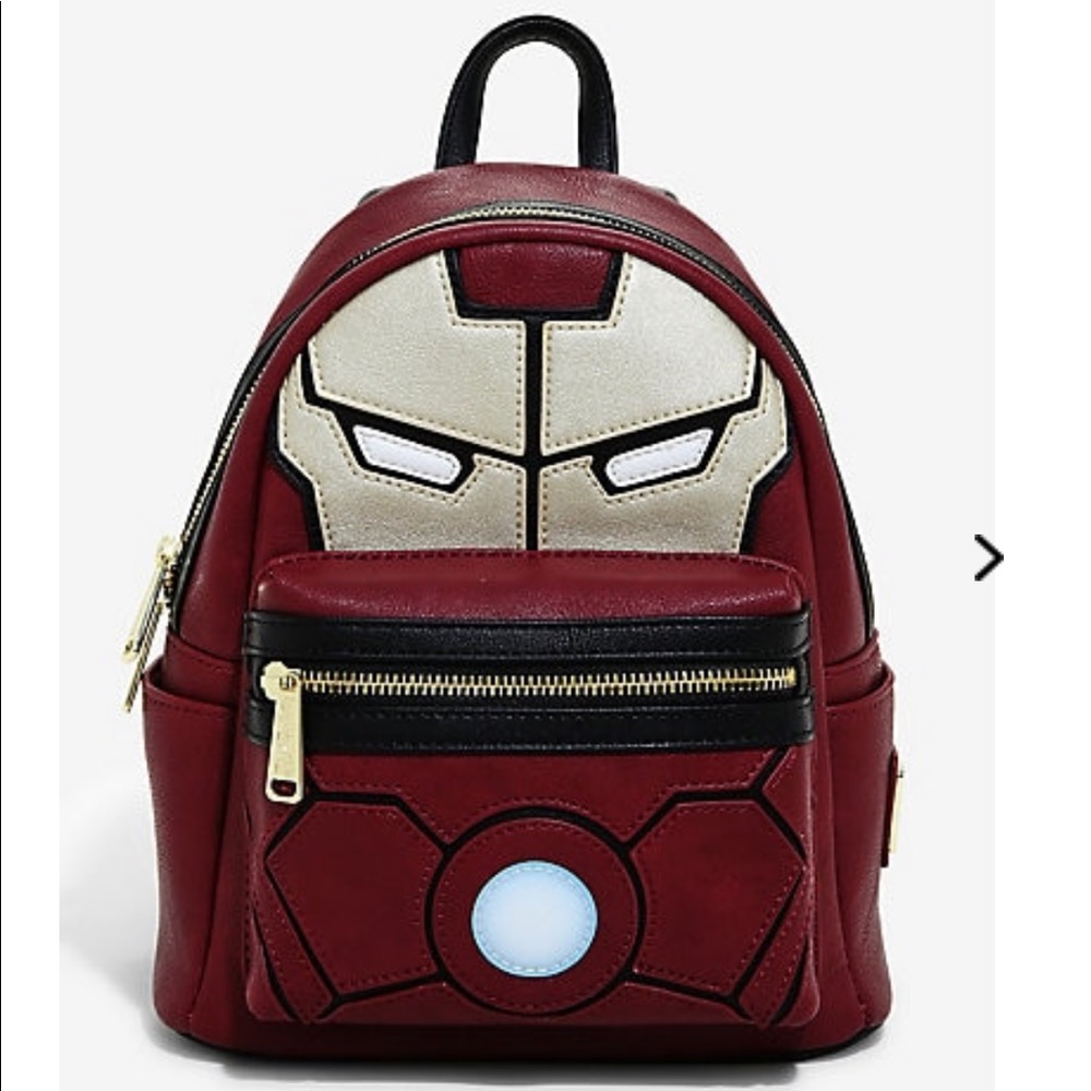 Marvel Iron Man Faux Leather Mini Backpack